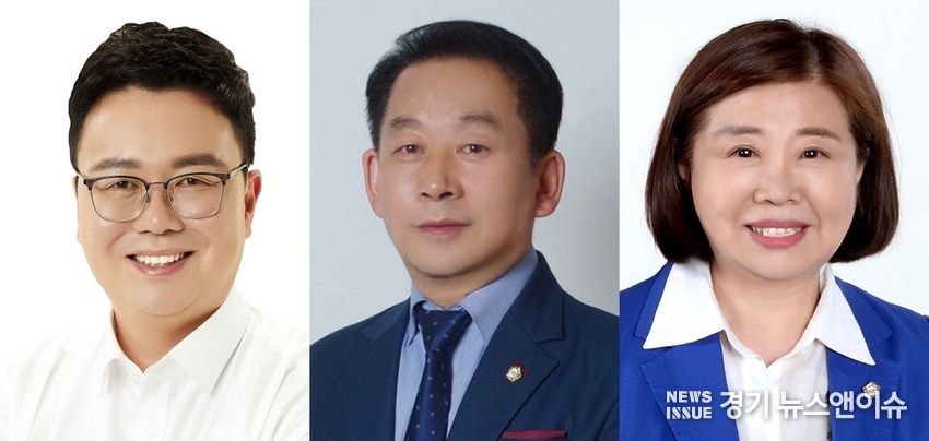 의정부시의회 김태은 운영위원장(좌), 김연균 자치행정위누어장(중), 이계옥 도시.건설위원장(우)